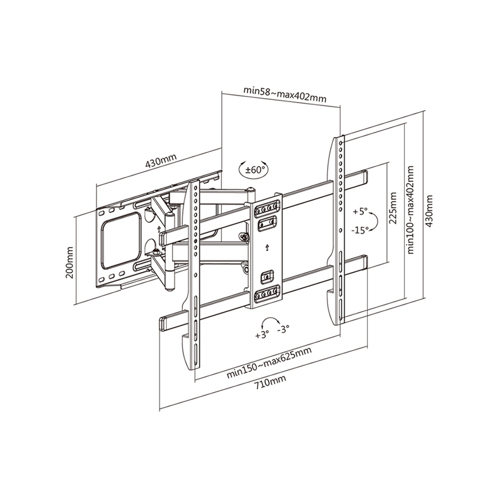 Stell Nosač za TV SHO 5630 / 37"- 80" slika 6