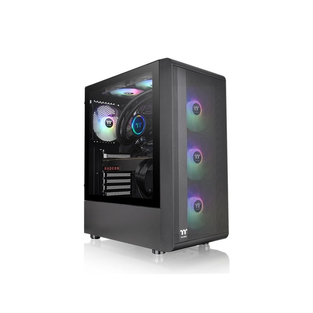 Thermaltake S200 TG ARGB Mid tower case, 3x ARGB 120mm Lite fan slika 1
