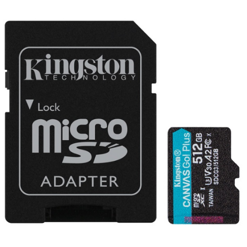 Kingston 512GB SDCG3/512GB Micro SDXC sa adapterom slika 1