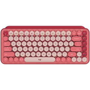 LOGITECH POP Keys Wireless Mechanical Keyboard With Emoji Keys - HEARTBREAKER_ROSE - US INT'L - BT - INTNL - BOLT