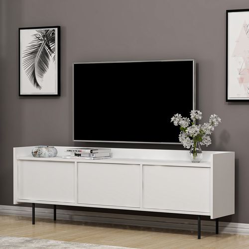 Hanah Home Atlas - White White TV Stand slika 2