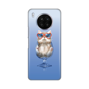 Torbica Silikonska Print za Honor 50 lite/Nova 8i Funny Cat