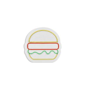 Wallity Zidna dekoracije svijetleća HAMBY, Hamburger - Multicolor
