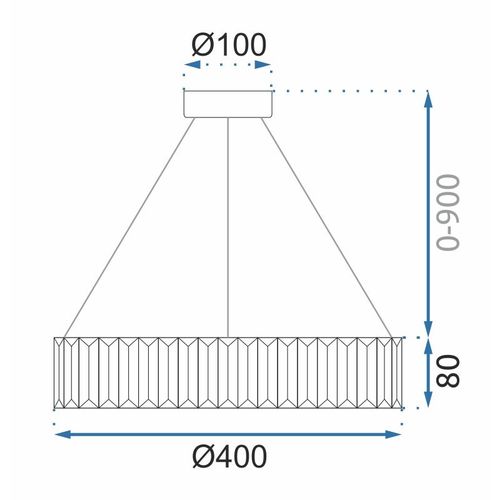 TOOLIGHT KRISTALNA LED STROPNA SVJETILKA APP982-CP slika 8