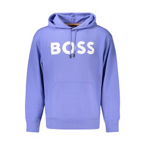 HUGO BOSS MEN'S ZIP-UP SWEATSHIRT BLUE