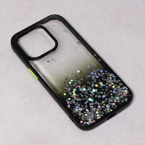 Maska Frame Glitter za iPhone 14 6.1 Pro crna slika 1