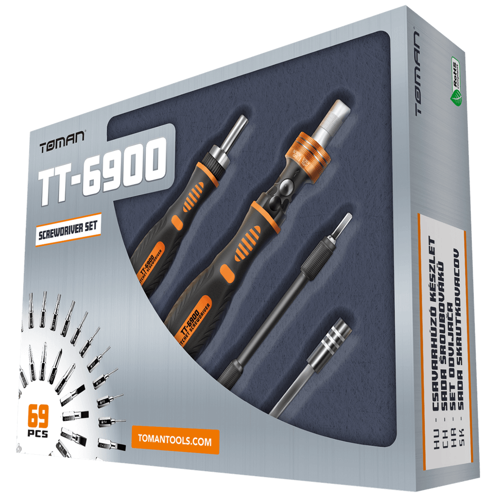 Toman Set alata, profesionalni komplet, 69 kom - TT-6900 slika 2