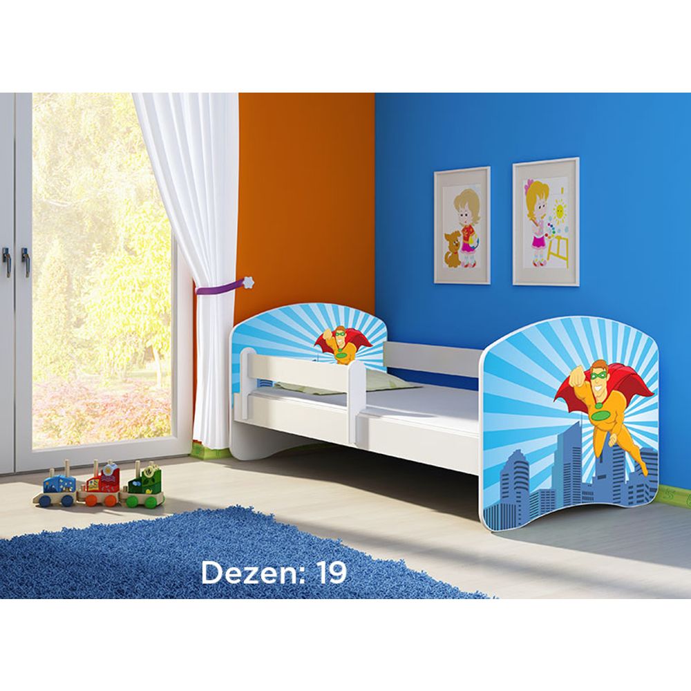 ACMA Dječiji krevet Acma II White - 140x70cm - Dezen 19 slika 2