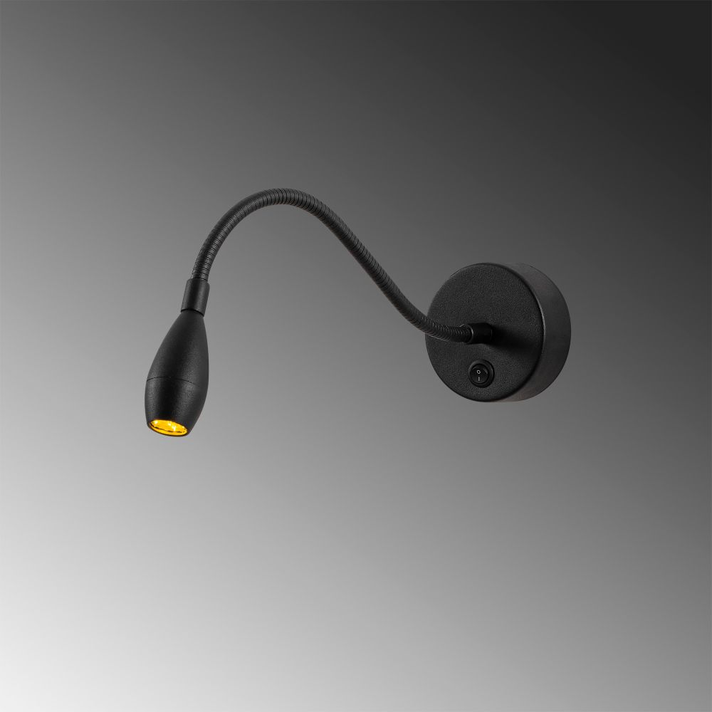 Čitačka Lampa - 3251 Crna Zidna Lampa slika 5