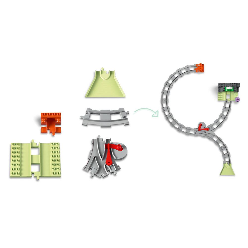 LEGO 10425 Proširenja: Željeznički tunel i pruga slika 4