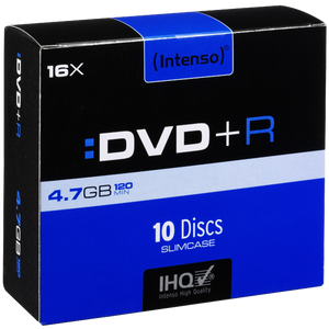 (Intenso) DVD+R 4,7GB pak. 10 komada Slim Case - DVD+R4,7GB/10Slim