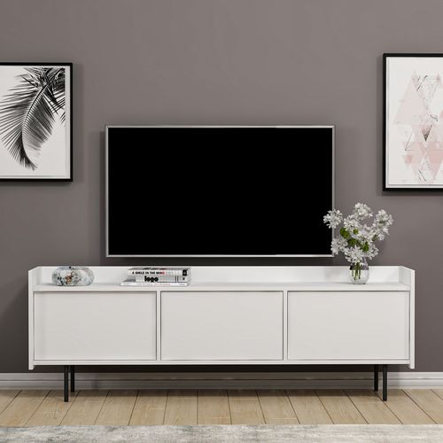 Hanah Home Atlas - White White TV Stand slika 1