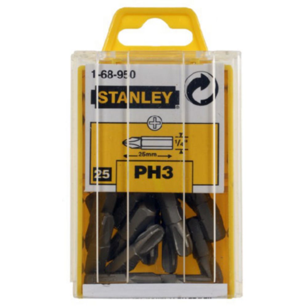 KRIŽNI PHILLIPS ŠESTEROKUTNI NASTAVAK 1/4" Stanley 1-68-950 slika 2