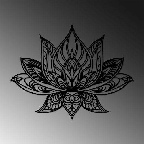 Wallity Metalna zidna dekoracija, Lotus Flower slika 4