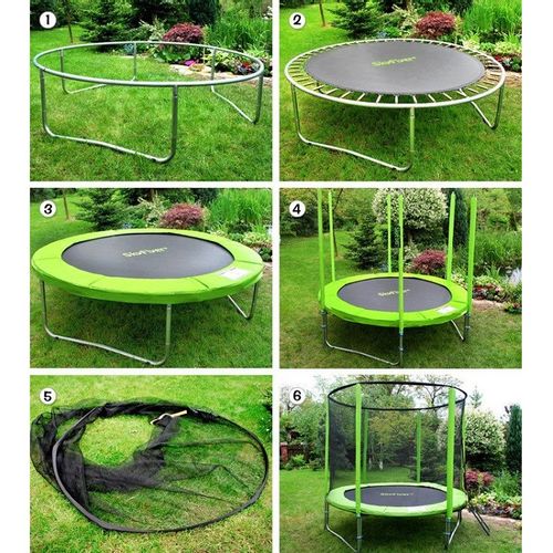 Vrtni trampolin SKYFLYER RING 2 u 1 – 427 cm slika 8