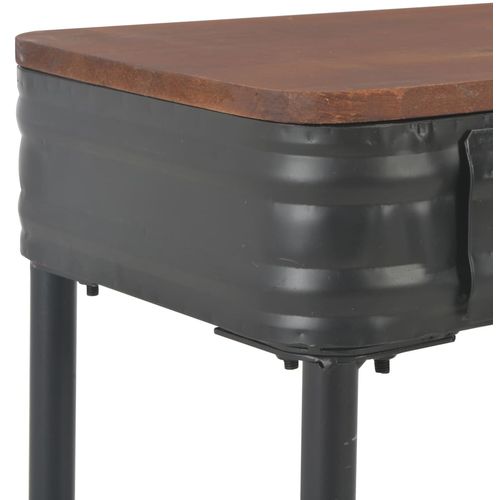 Konzolni stol s 2 ladice 120 x 30 x 75 cm masivna jelovina slika 15