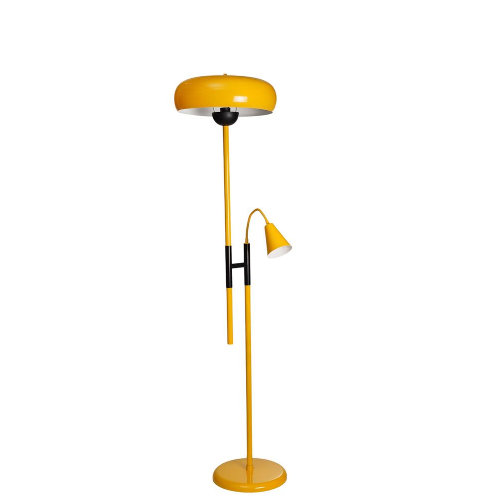 Opviq Podna lampa 763, senf boja, crna slika 2