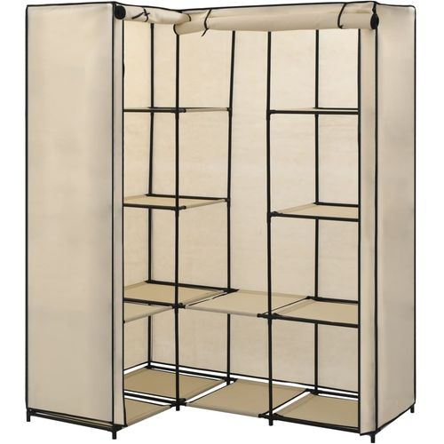 282451 Corner Wardrobe Cream 130x87x169 cm slika 21