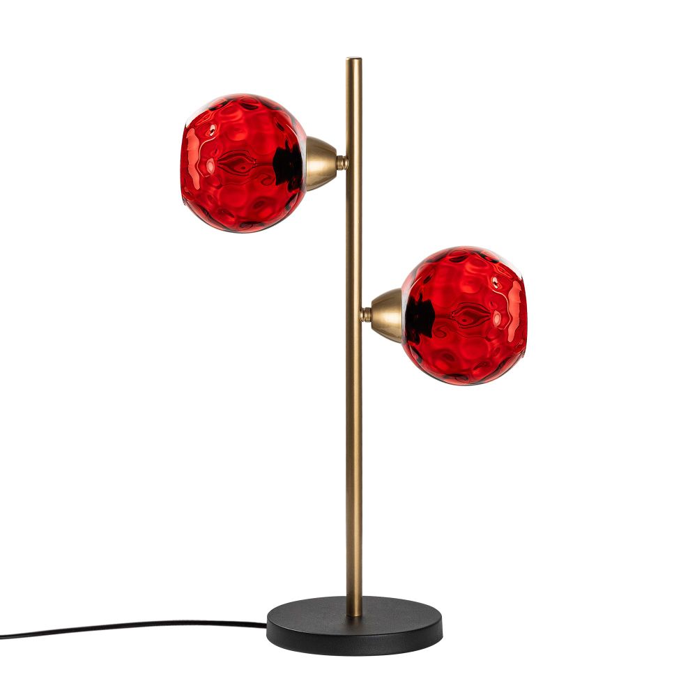 Benek - 15 - 14561 Crvena Zlatna Stolna Lampa slika 4