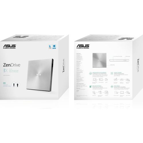 ASUS SDRW-08U9M-U Ultra Slim Vanjski DVD +/- RW 8X USB Type-C Rezač slika 6