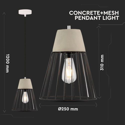 Viseće lampe — CONCRETE • 3 kom. slika 4