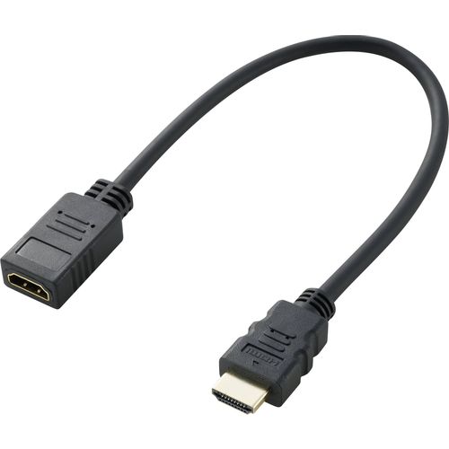 SpeaKa Professional HDMI produžetak HDMI A utikač, HDMI A utičnica 0.30 m crna SP-7870100 audio povratni kanal (arc), pozlaćeni kontakti HDMI kabel slika 4