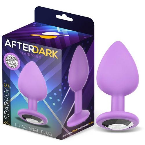 Afterdark Sparkly Butt Plug Lilac S slika 2