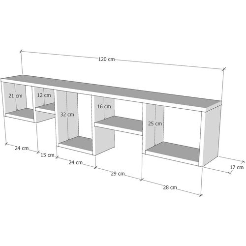 Woody Fashion Zidna polica, Bor, Amanos - Pine slika 3