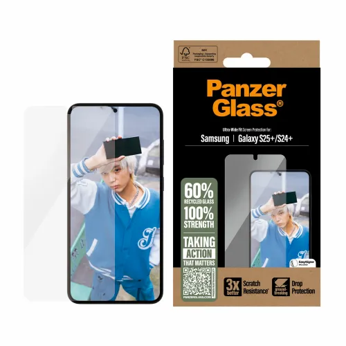 Panzerglass zaštitno staklo za Samsung Galaxy S25+/S24+, ultra wide fit  slika 1