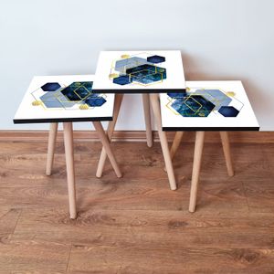 Set Nesting Stolova (3 Komada) - Različite Boje