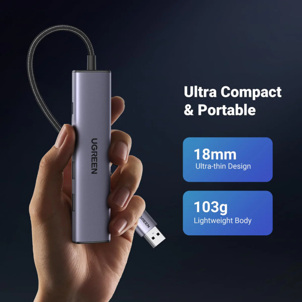 Ugreen USB 3.0 5v1 Hub slika 2