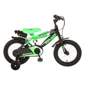 Dječji bicikl Volare Sportivo 14" s dvije ručne kočnice neon zeleni