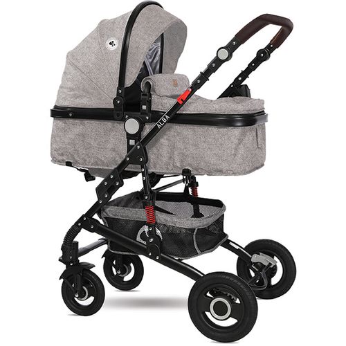 LORELLI ALBA PREMIUM Kolica 3u1 Steel Grey: Košara + Autosjedalica + Zimska Navlaka (0mj+) - (do 15kg/96cm) slika 2