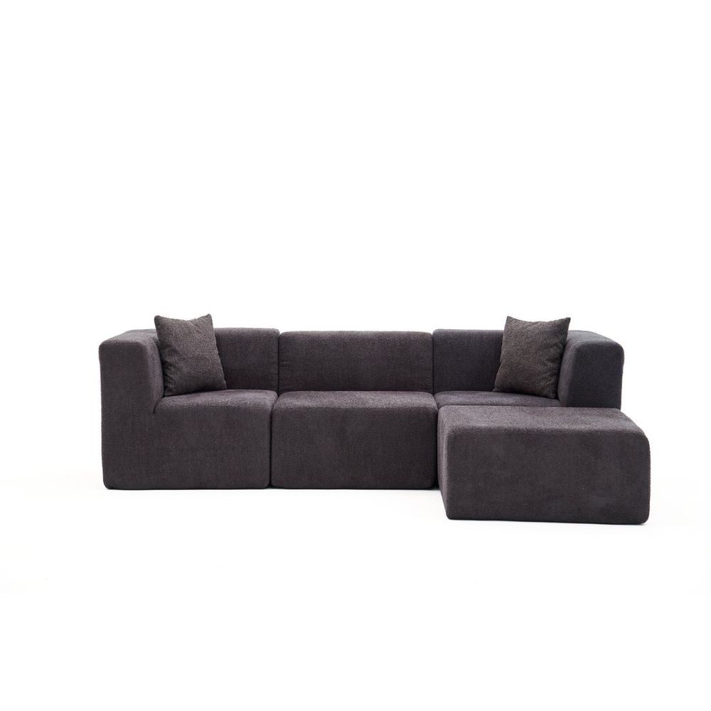 Ugaona Sofa Raks - boja: antracit slika 8