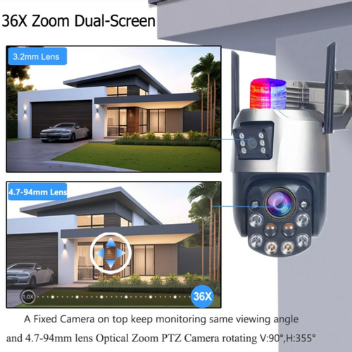 CAM-IP6MP-EP5-36X ZOOM GMB kamera  6 mpix microSD iCSee xmeye pro app Two-way voice PTZ ip66,2x3.6mm slika 10