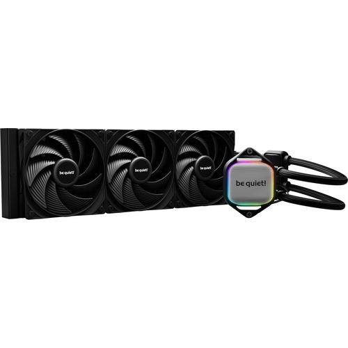 be quiet! BW019 PURE LOOP 2, 360mm [with Mounting Kit for Intel and AMD], Doubly decoupled PWM pump, Three Pure Wings 3 PWM fan 120mm, Unmistakable design with ARGB LED and aluminum-style slika 1