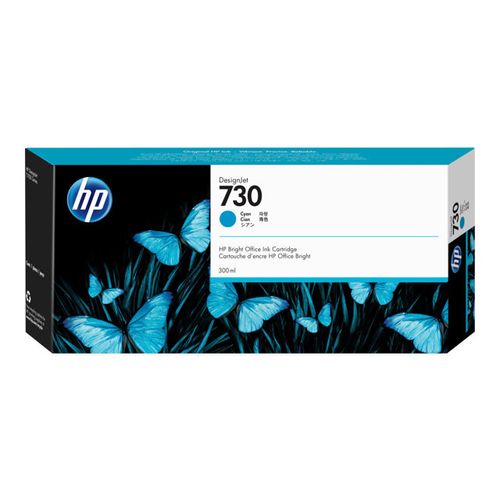 HP 730 300 ml Cyan Ink Cartridge  P2V68A slika 1