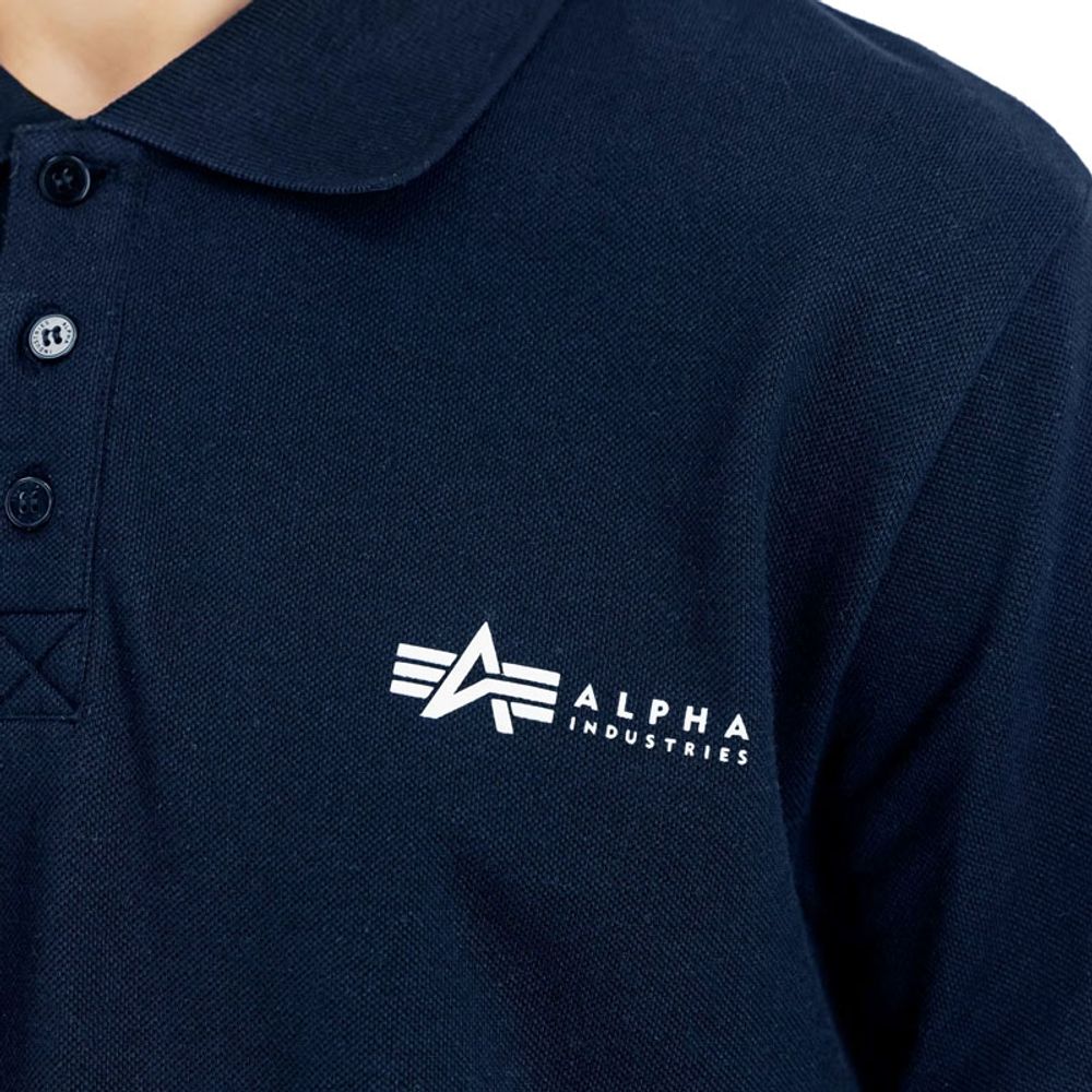 Alpha Industries Muška polo majica kratkih rukava, Plava slika 4