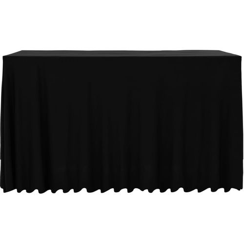 Navlake za stol 2 kom duge rastezljive 183 x 76 x 74 cm crne slika 11