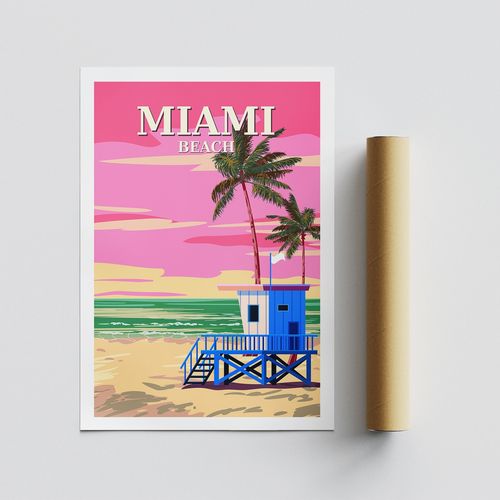 Wallity Poster A3, Miami - 2016 slika 4