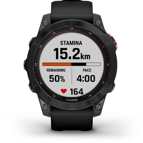 Garmin Fenix 7 SOLAR Slate Gray crni remen slika 1