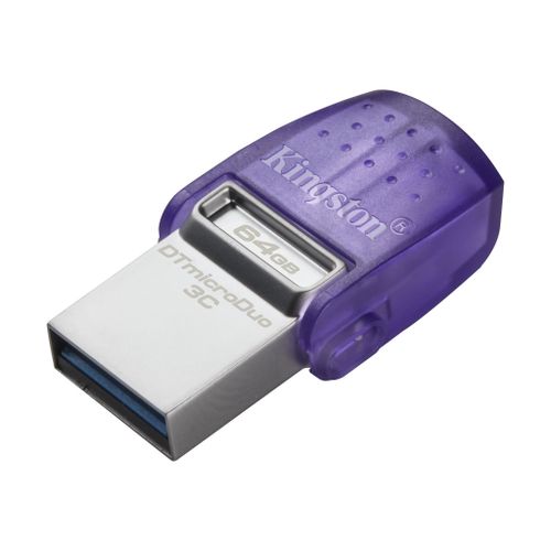 Kingston DTDUO3CG3/64GB 64GB USB Flash Drive, 2-in-1 USB 3.2 Gen.1 Type-C & Type-A, DataTraveler microDuo 3C, Read up to  200MB/s slika 2