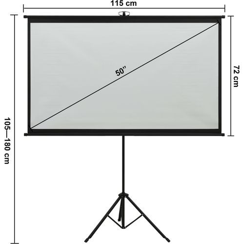 Projekcijsko platno s tronošcem 50 " 16 : 9 slika 12