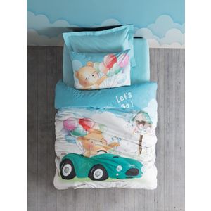 Buddy - Blue Blue Ranforce Young Quilt Cover Set