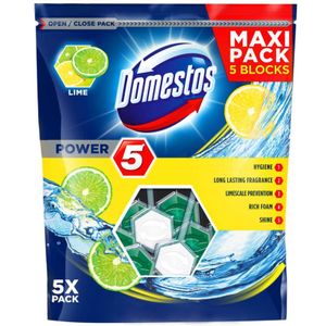 Domestos osvježivač za WC školjku Power 5 Lemon 5Pack