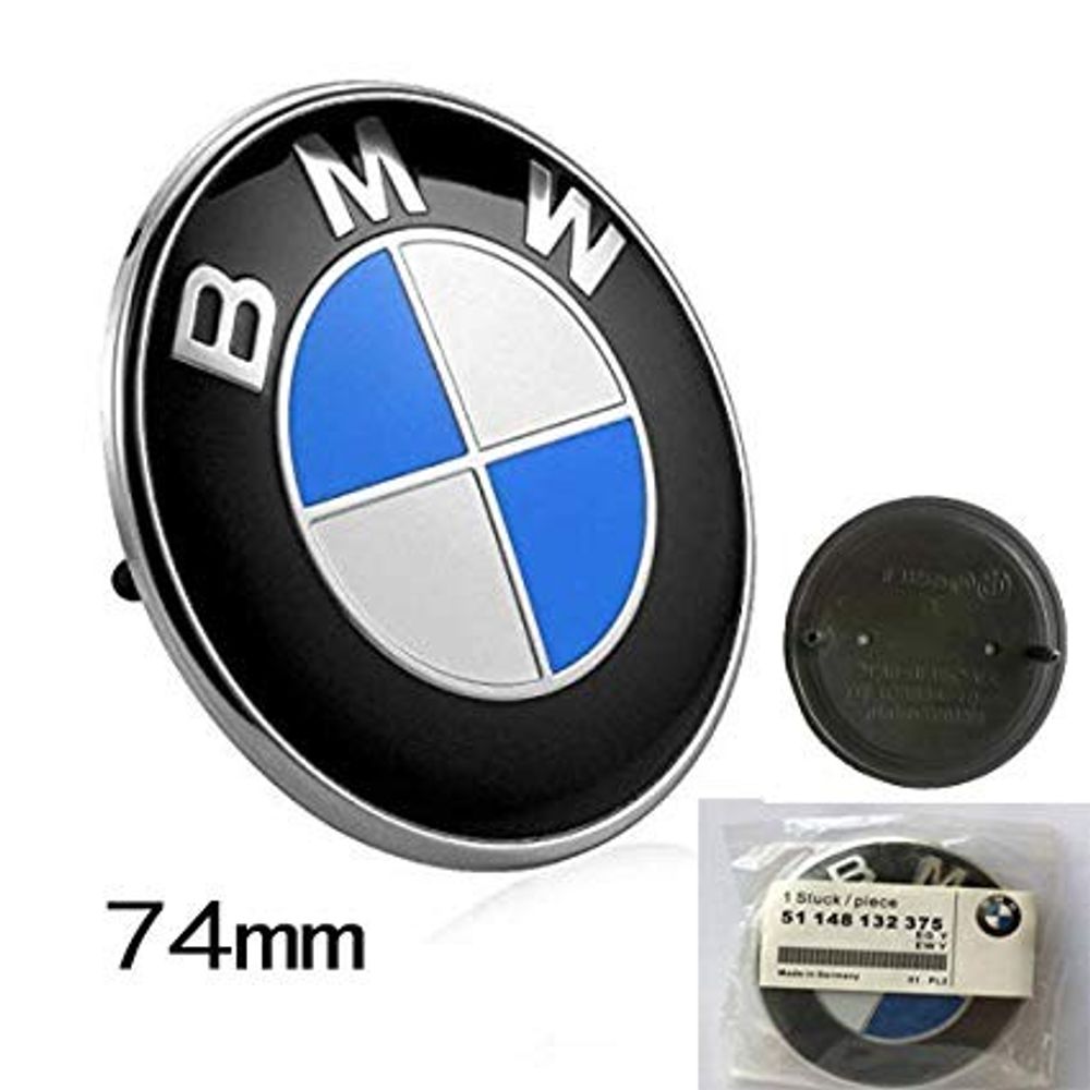 Plastična oznaka BMW Fi74mm za zadnji dio vozila slika 1