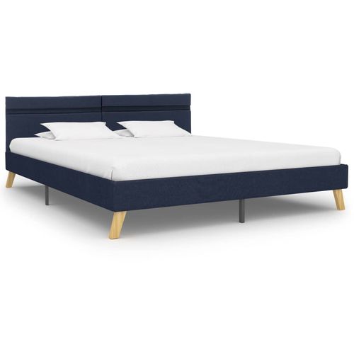 Okvir za krevet od tkanine s LED svjetlom plavi 180x200 cm slika 10