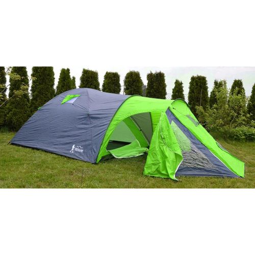 Enero Camp šator za 4 osobe 210 x 450 x 150 cm crno zeleni slika 8