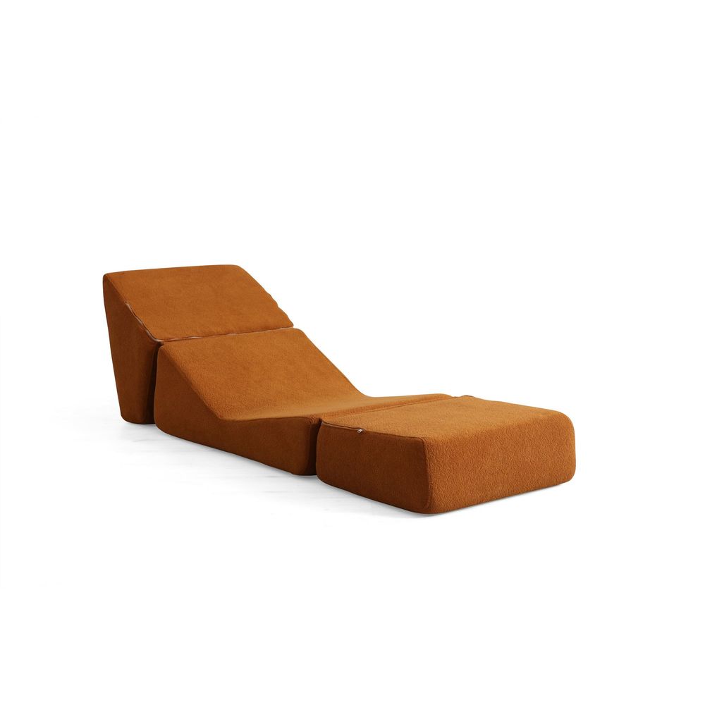 Origami Konvertibilni - Mat Narandžasti 1-Sjedalni Sofa-Krevet slika 6