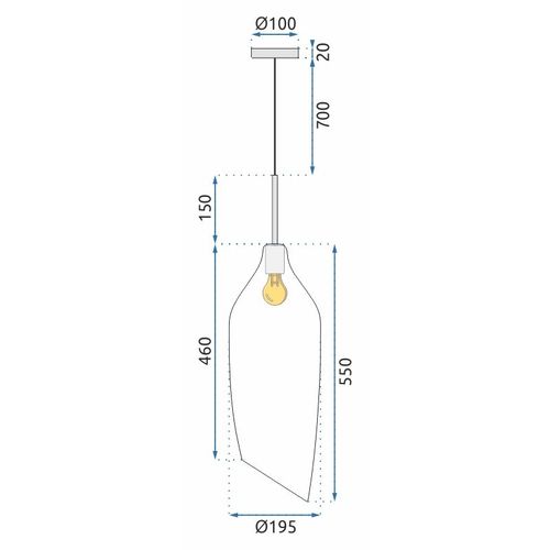 TOOLIGHT Staklena stropna svjetiljka Moderna App892-1cp slika 13